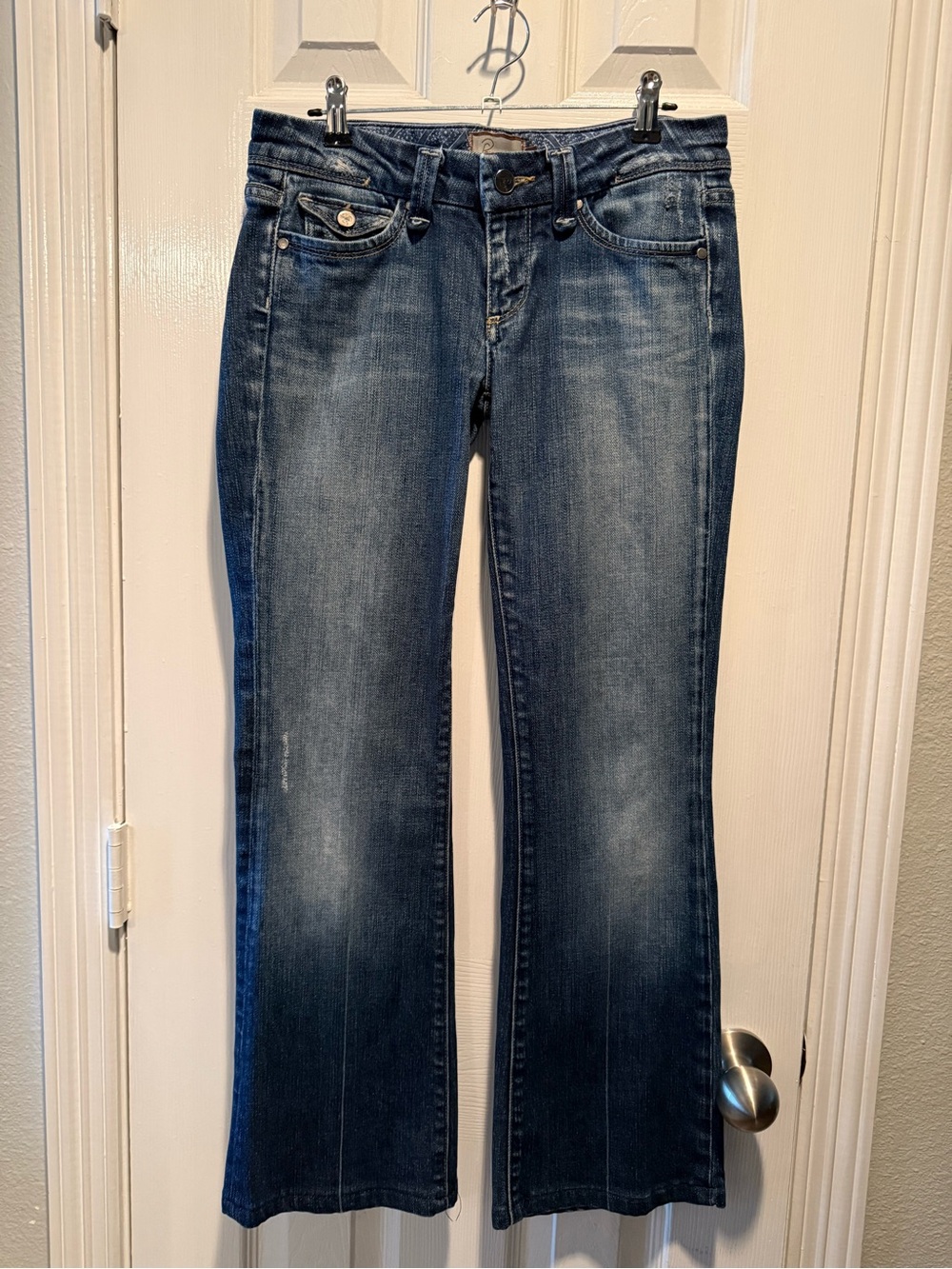 Paige Premium Denim Bootcut Jeans Size 27 Medium Wash Mid Rise Stretch